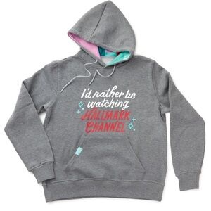 NWOT Gray Hallmark Channel Hoodie